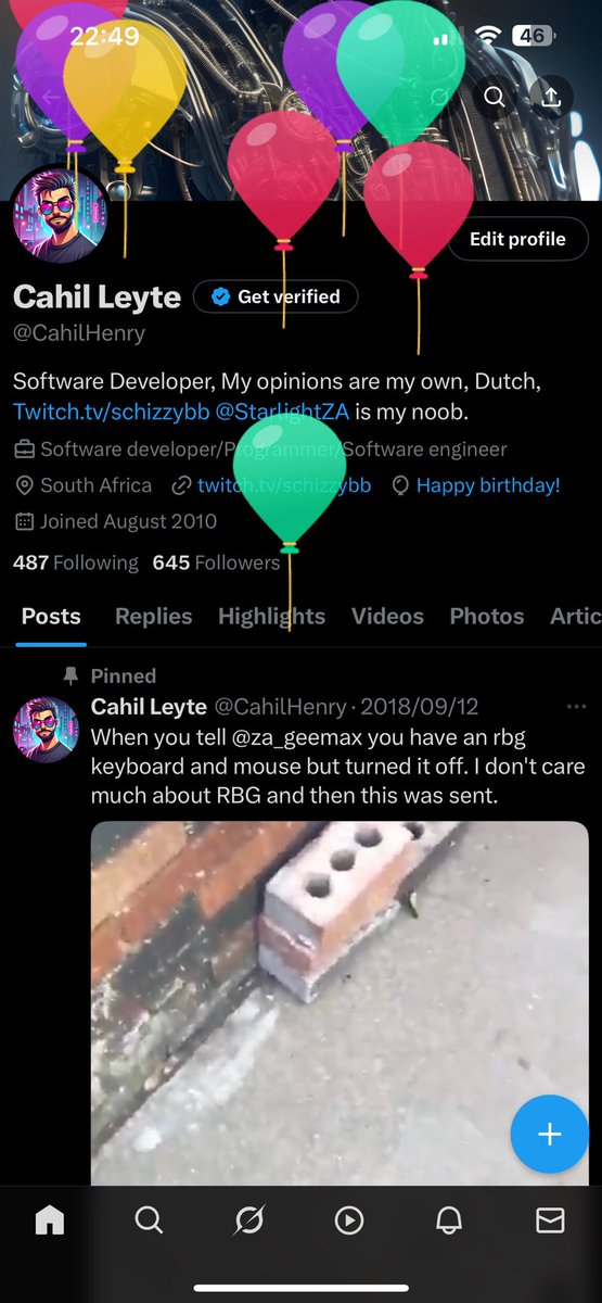 Thanks to those wishing me today 🚀