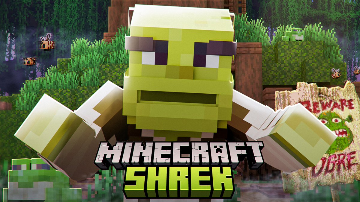 sunntrixalt's tweet photo. Minecraft Shrek 
just a stupid idea I came up with lol https://t.co/qu2Q6sXQIz