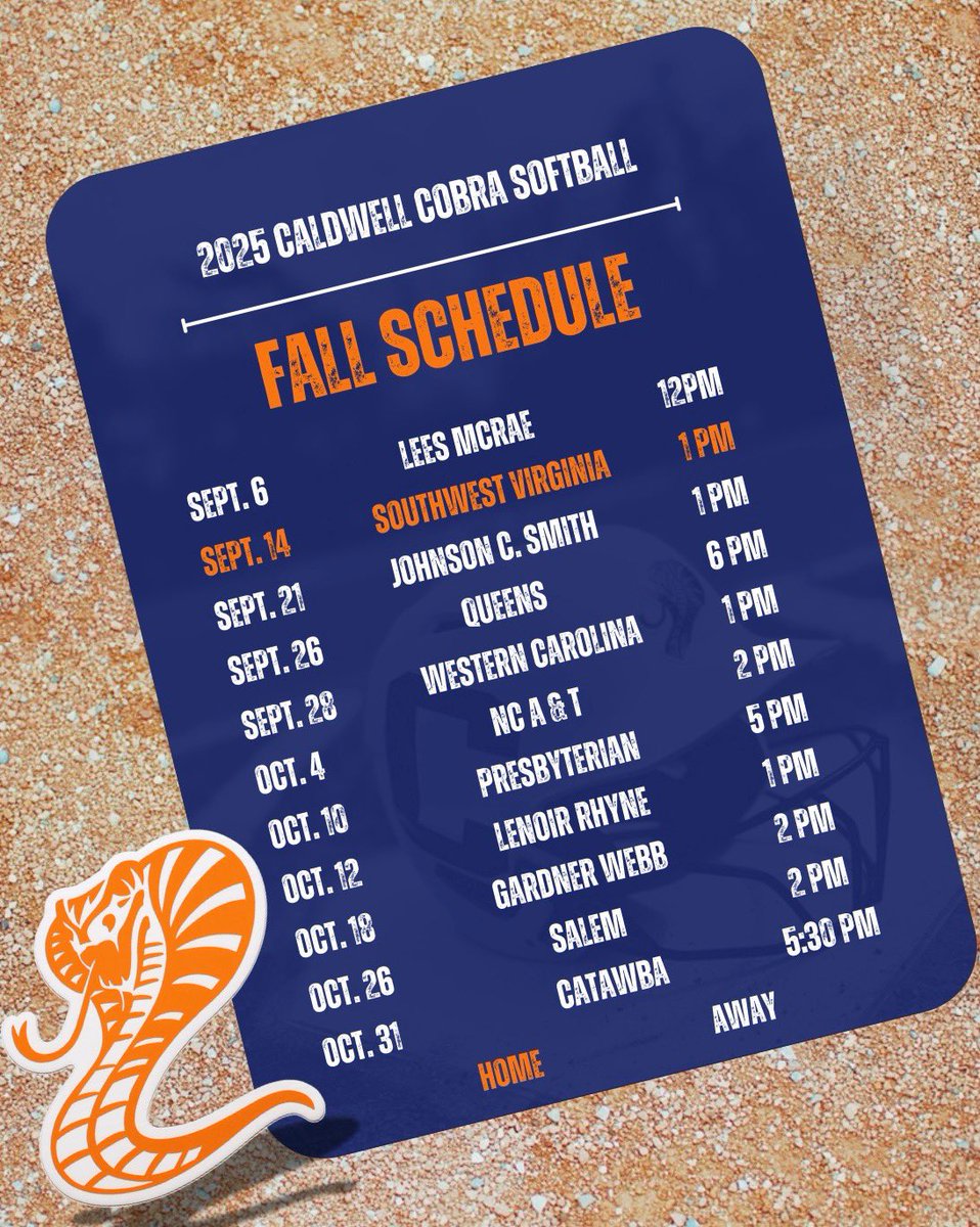 caldwell_cobras's tweet photo. Come see us this fall. 👀 https://t.co/V4MDOuHBAl