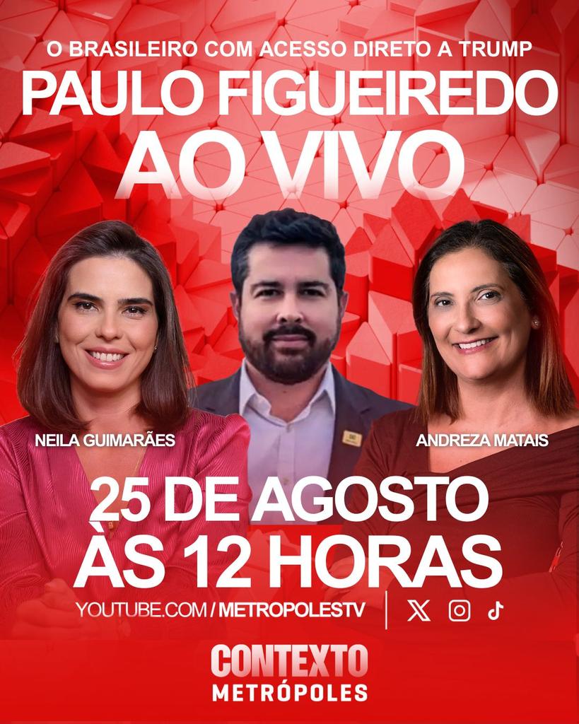 Paulo Figueiredo (8) (@pfigueiredo08) on Twitter photo Amanhã, estarei ao meio dia em uma conversa franca com o <a href="/Metropoles/">Metrópoles</a>. Aguardo vocês. Amanhã, estarei ao meio dia em uma conversa franca com o <a href="/Metropoles/">Metrópoles</a>. Aguardo vocês.