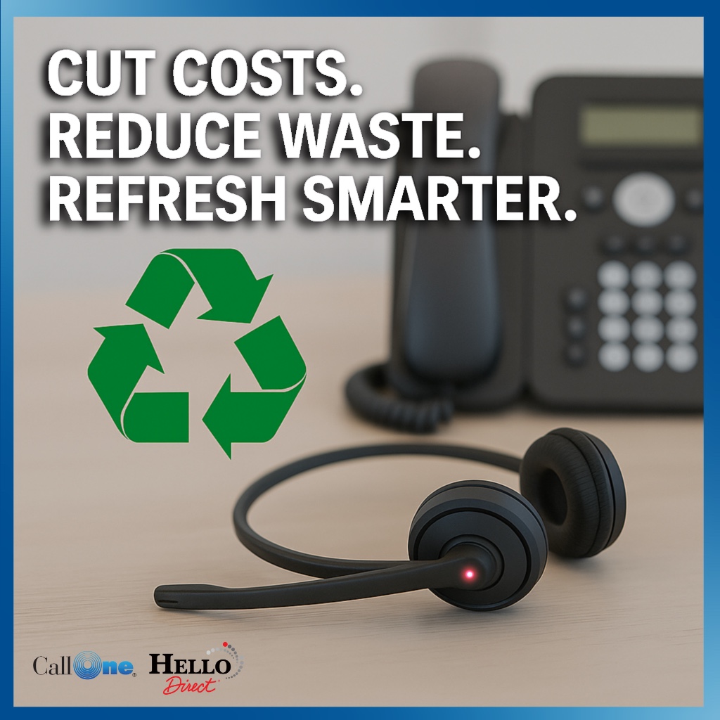 ♻️♻️ Cut costs by up to 60% and go greener. 

Call One’s Reclamation Services repair, repurpose, and redeploy headsets—supporting your IT and sustainability goals. See how: hubs.li/Q03F5QgQ0