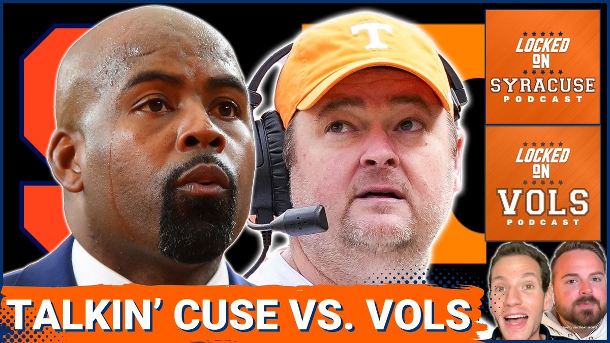 🚨PROGRAMMING NOTE🚨

Crossover over Podcast with <a href="/JacksonH_52/">Jackson Holzer</a> and <a href="/_Cainer/">Eric Cain</a> (<a href="/LockedOnVols/">Locked on Vols</a>) will be released at MIDNIGHT EST⬇️

🎧…syracuse-orange-footba.simplecast.com/episodes/overv…
📺youtu.be/iV6xq72pXoQ