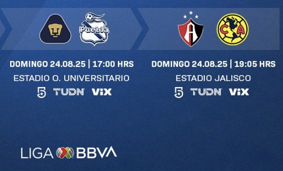 paracomentarse (@paracomentarse) on Twitter photo Con dos duelos cierra la jornada 6 de la #LigaMX , en el Jalisco el #atlas recibe la visita de #America y en CU los #Pumas se enfrentan al #Puebla
facebook.com/share/p/1LqGys…
#Veracruz #BocaDelRio #futbol #Apertura2025 <a href="/ParaComentarse/">paracomentarse</a> Con dos duelos cierra la jornada 6 de la #LigaMX , en el Jalisco el #atlas recibe la visita de #America y en CU los #Pumas se enfrentan al #Puebla
facebook.com/share/p/1LqGys…
#Veracruz #BocaDelRio #futbol #Apertura2025 <a href="/ParaComentarse/">paracomentarse</a>