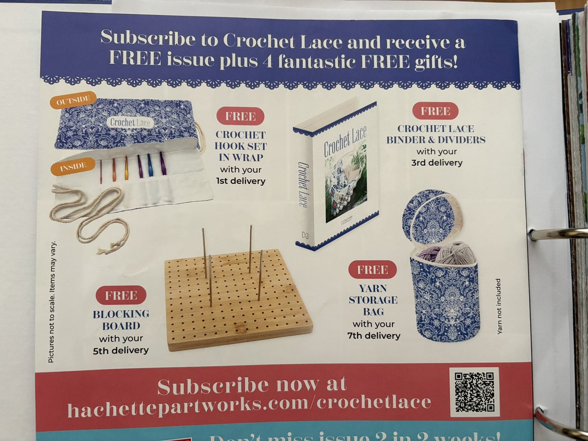 ProperGirly's tweet photo. #hatchettepartworks #crochetlace I should know better than to trust these week by week subscriptions, but I like crochet lace, and the cottons are very nice. The blocking board (free) arrived this week. Can’t even fit the pattern squares on it 🙄 Customer service says 🤷🏽🤬🤡 https://t.co/pWrMx1mF1o