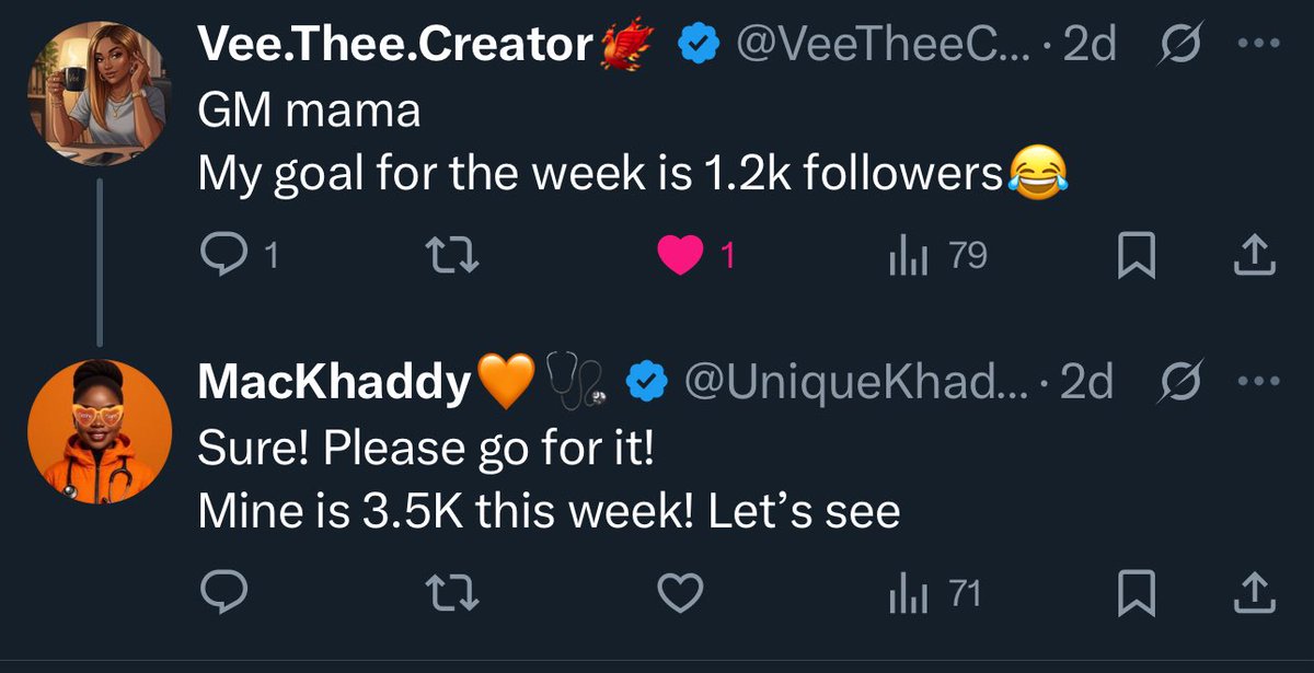 MacKhaddy๐งก๐ฉบ (@uniquekhaddy_0x) on Twitter photo One of my GOAL last week Monday was to hit 3.5K followers by end of the week.
๐ ๐ฐ๐๐ฌ ๐๐ญ ๐.๐๐ ๐จ๐ง ๐๐จ๐ง๐๐๐ฒ! ๐๐จ๐ฐ ๐.๐๐
๐๐๐๐+ ๐๐๐๐๐๐๐ ๐
๐๐๐๐๐๐๐๐ ๐๐ ๐ ๐๐๐๐! ๐จ
๐๐ต๐ฎ๐ฑ๐ฑ๐โ๐ ๐ฅ๐ฒ๐ฏ๐ผ๐ผ๐ has been amazing! Day 17 of 30days still One of my GOAL last week Monday was to hit 3.5K followers by end of the week.
๐ ๐ฐ๐๐ฌ ๐๐ญ ๐.๐๐ ๐จ๐ง ๐๐จ๐ง๐๐๐ฒ! ๐๐จ๐ฐ ๐.๐๐
๐๐๐๐+ ๐๐๐๐๐๐๐ ๐
๐๐๐๐๐๐๐๐ ๐๐ ๐ ๐๐๐๐! ๐จ
๐๐ต๐ฎ๐ฑ๐ฑ๐โ๐ ๐ฅ๐ฒ๐ฏ๐ผ๐ผ๐ has been amazing! Day 17 of 30days still