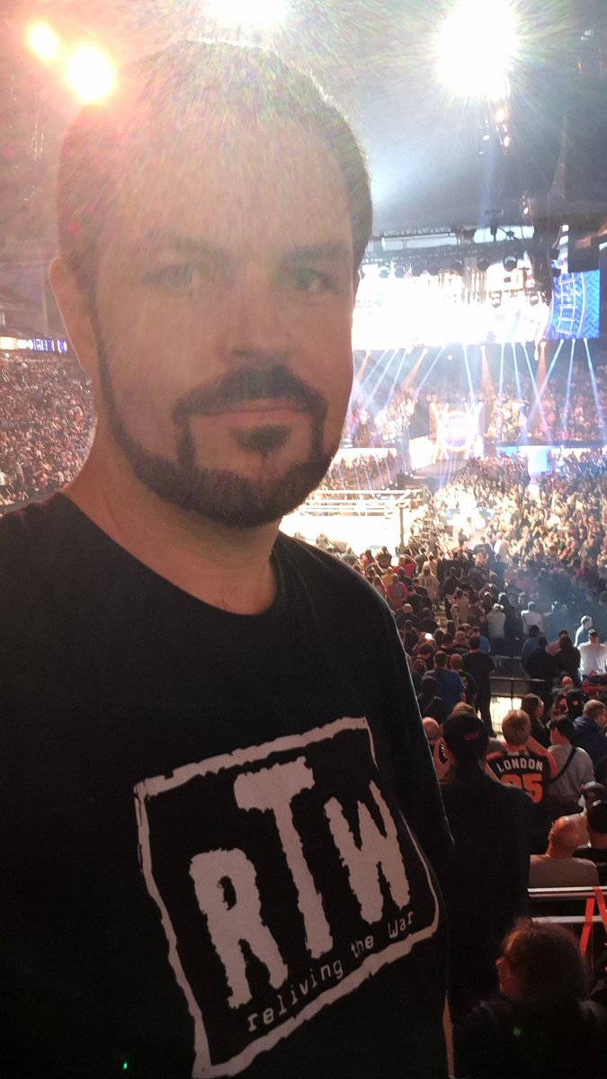 HazardF5 (@hazardf5) on Twitter photo The lights are on bright here at the O2 for #AEWFORBIDDENDOOR (Doesn't make for the best pic lol)
Rocking <a href="/WrestlingBios/">Wrestling Bios</a> rTw gear. The lights are on bright here at the O2 for #AEWFORBIDDENDOOR (Doesn't make for the best pic lol)
Rocking <a href="/WrestlingBios/">Wrestling Bios</a> rTw gear.