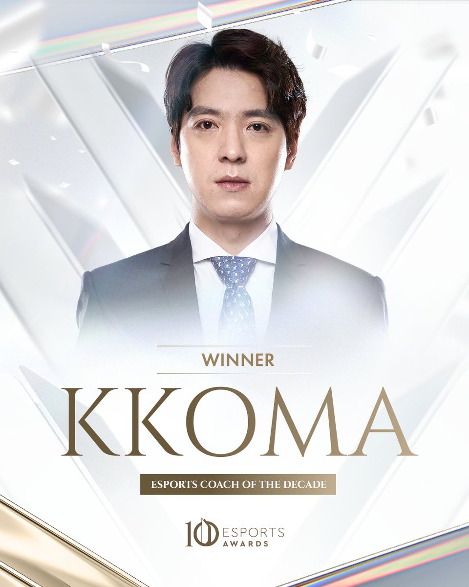 esportsawards's tweet image. The winner of the Esports Coach of the Decade award is...
#Kkoma
Congratulations!