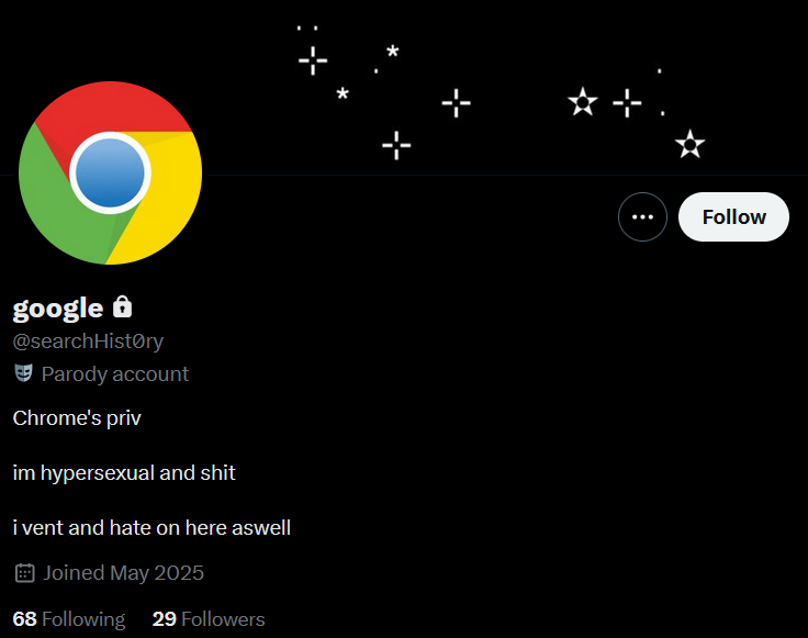 We is now hiding out on his private after deactivating his main account!