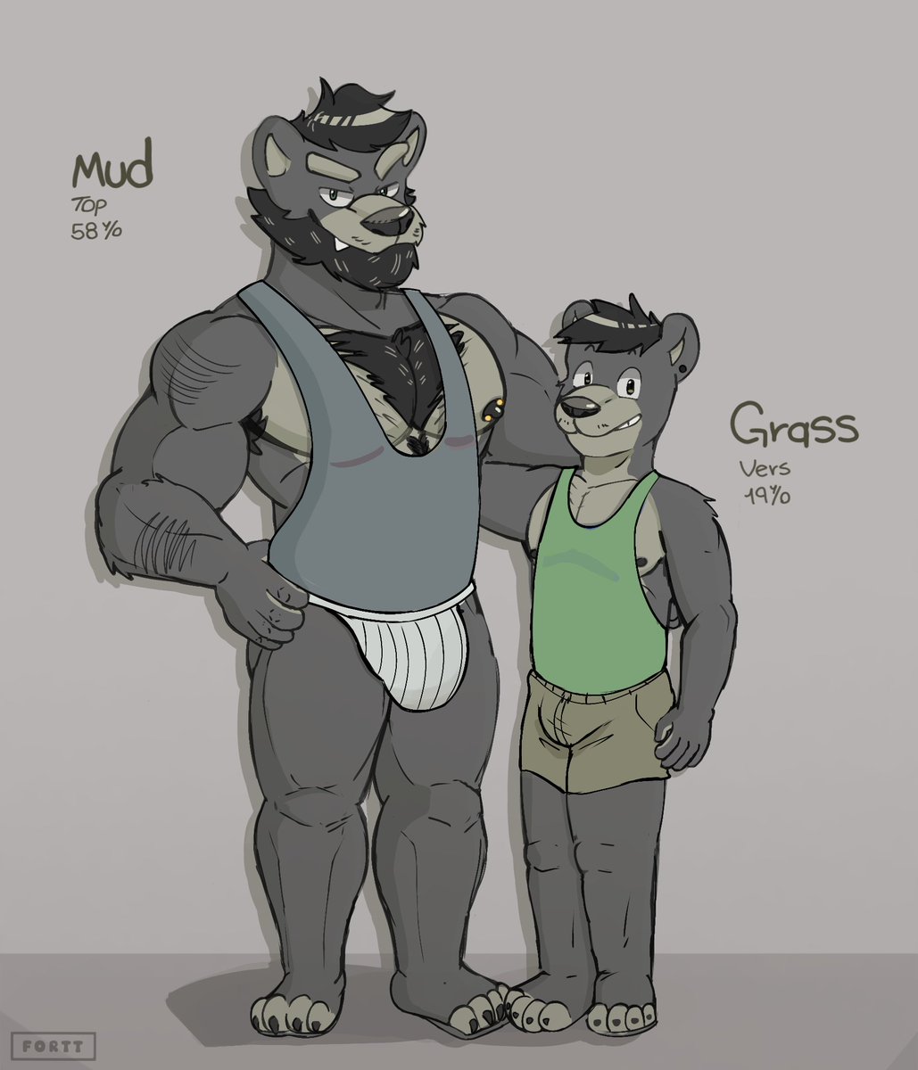 Fortt_bread's tweet image. CW: (Implied Incest)

"Like father, like son"

#Furry #Bara #sketch #Incest #Bear

1/2