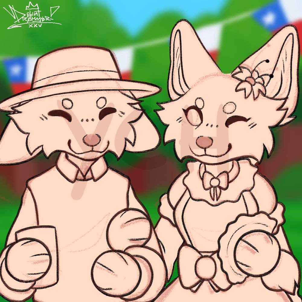 YCH Huasitos • 12 mil pesos 

• Cualquier especie
• Cualquier sexo/género
• Se puede cambiar el color del vestido
• Se puede cambiar el ítem de las manos

❗Cambiar los trajes u otra cosa del ych es costo extra: 3 mil pesos por cambio❗

Contáctame por Telegram (SintDrommer)