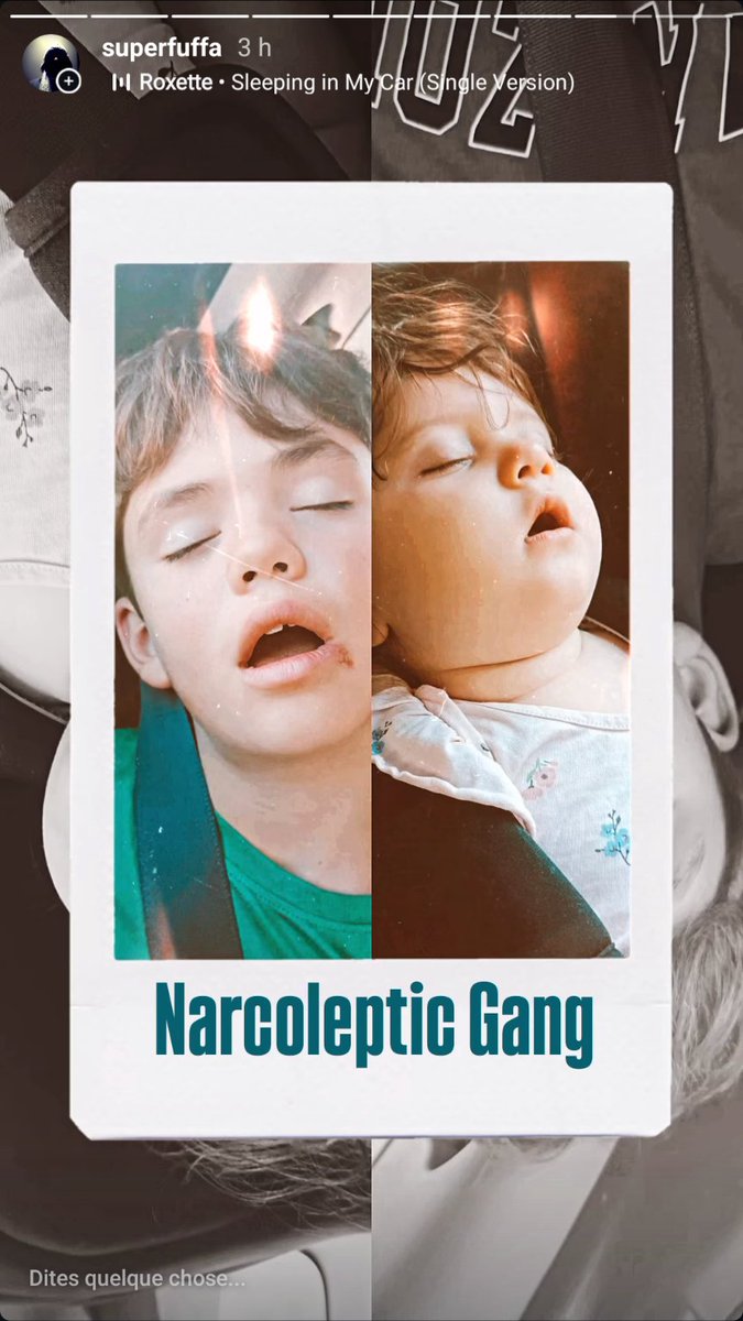 My kin, sleeping in the car, mouth open. #priceless #dossierpourlesannéesàvenir