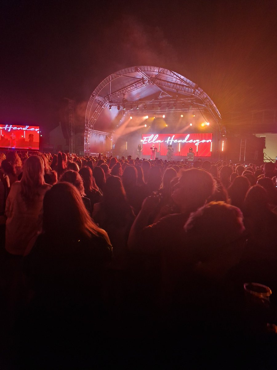 My gig tonight Ella  Henderson at Ebrington Square