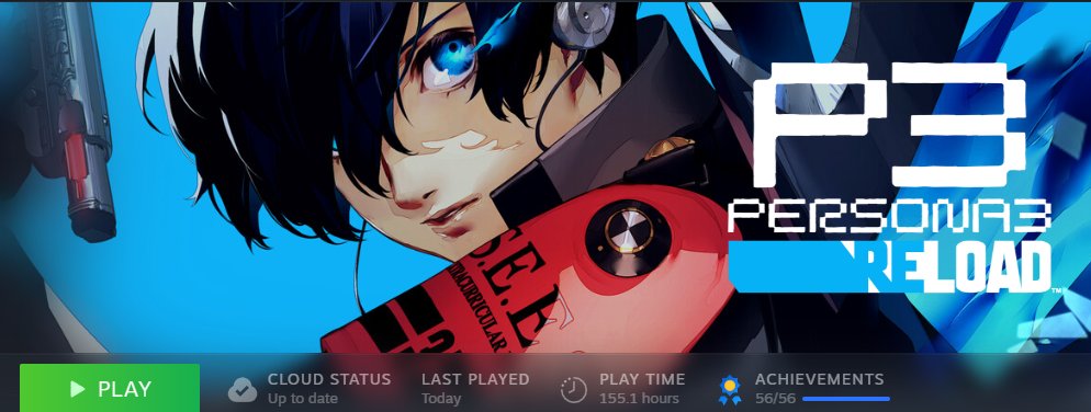Empecé a jugar el P3R un poco por casualidad pero después de un rato lo terminé al 100% 
Ahora si que gracias personita por la cual lo pude jugar JASJASJ 
Jueguen Persona 3 Reload 💚