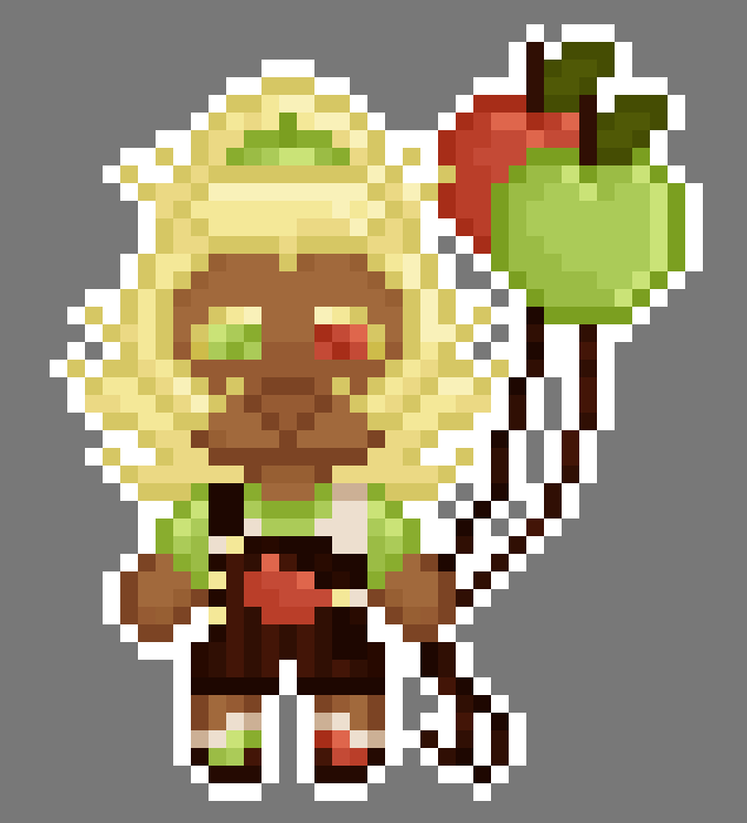 SgtButterBen's tweet photo. hey ive been rlly into pixel art recently look at this #applecookie #applepiecookie #cookierun https://t.co/cQxwseJzZQ