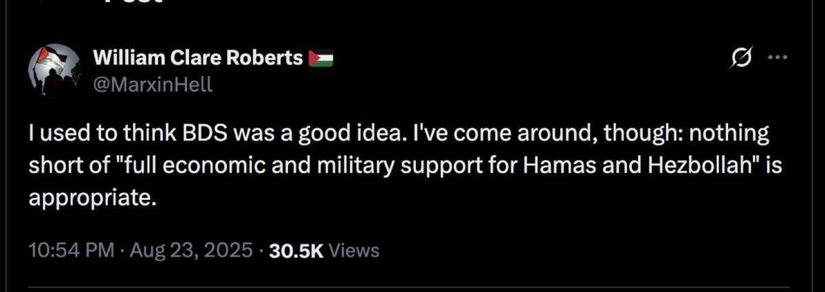 Eyal Yakoby (@eyakoby) on Twitter photo A professor at <a href="/mcgillu/">McGill University</a> openly states that he wants to fund Hamas and Hezbollah.
People outside of academia don’t understand just how radical universities have become. How does Canada allow this? A professor at <a href="/mcgillu/">McGill University</a> openly states that he wants to fund Hamas and Hezbollah.
People outside of academia don’t understand just how radical universities have become. How does Canada allow this?