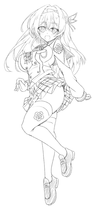 落書きほたるちゃんの全身見て 