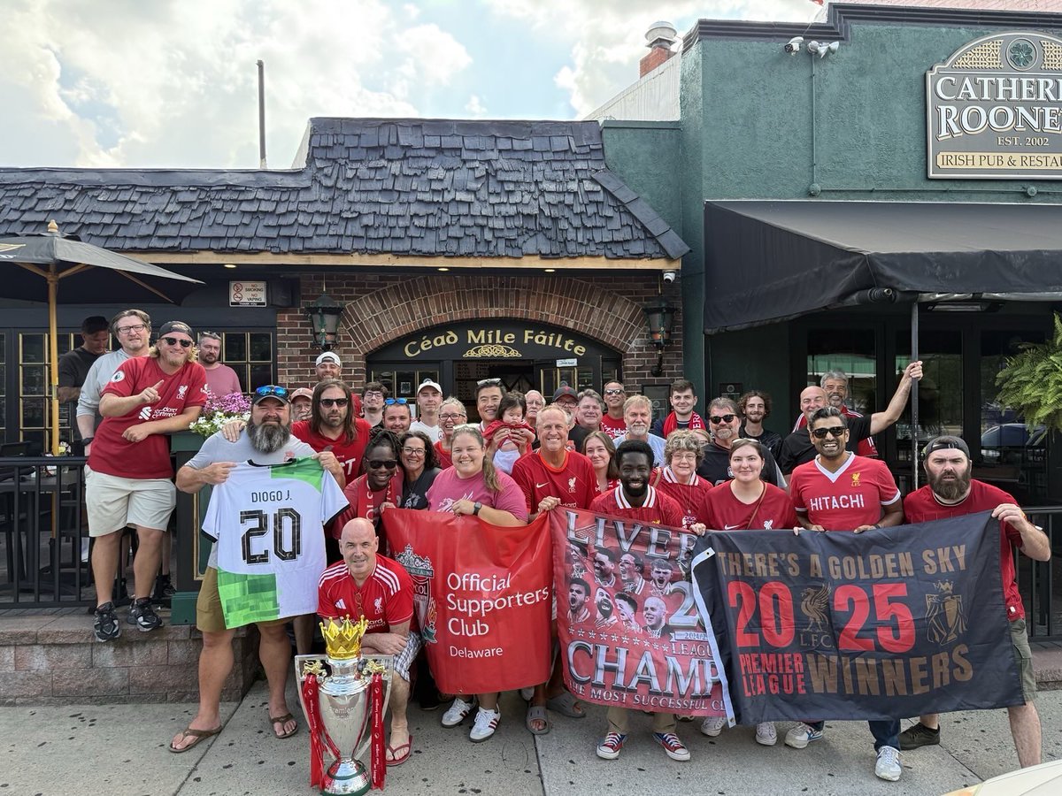 OLSCDelaware's tweet image. Hi #FirstStateReds! 👊 Thanks to those who supported the @thelfcfoundation x @japanairlines #youmeantheworldchallenge.

⚽ join us tomorrow at 3 p.m. @catherinerooneys for  @liverpoolfc vs @nufc  ⚽⚽

🔴 See you there!

#myplmorning
#YNWA 
#UTR 
#DiogoJota 
#olscfamily