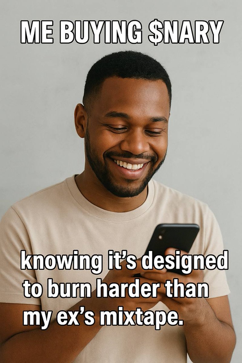 odinarysol's tweet photo. 🔥 Me buying $NARY knowing it’s built to BURN harder than my ex’s mixtape. 🔥
Get in before the 🔥 runs out.
👉 https://t.co/o7gNmTncGY
#NARY #ODINARY #Solana #CryptoMeme https://t.co/PCdA0nP2cL