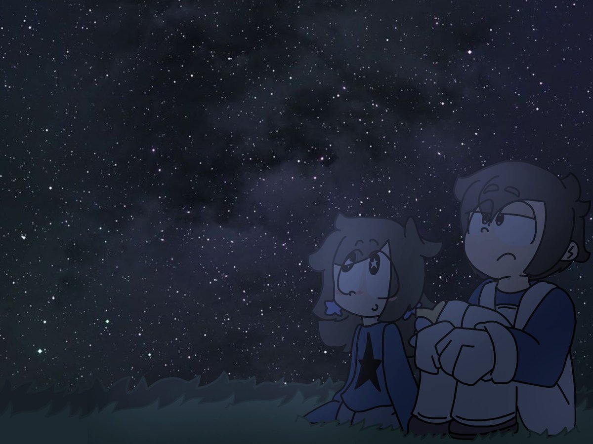 Stargazing ✨
#SMG4 #SMG4oc 
(it’s  been  a  while  since  i  don’t  post  anything  smg4  related  （╹◡╹)  aaaand  this  is  a  pretty  old doodle-)