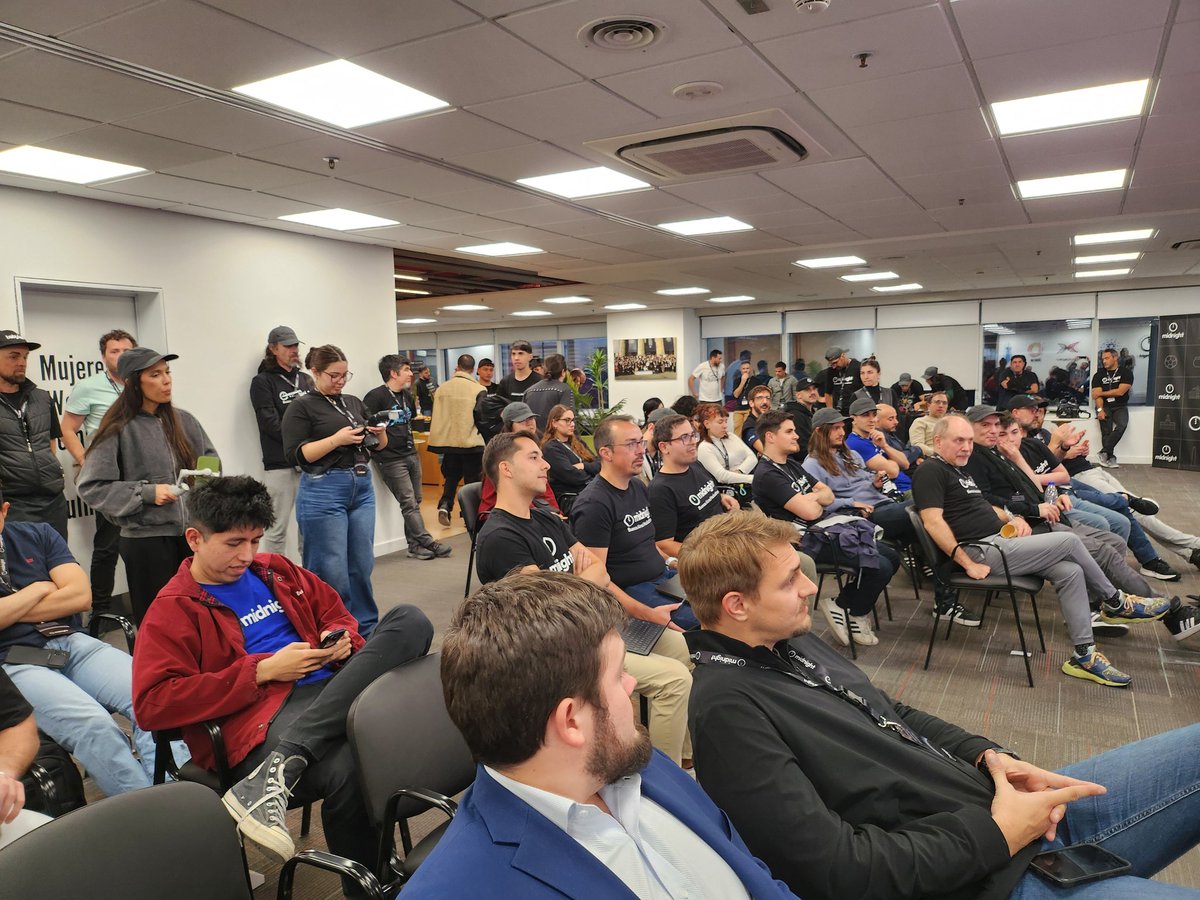 Alex Pestchanker (@alexchain79) on Twitter photo Pitch time at <a href="/midnightfdn/">Midnight Foundation</a> Buenos Aires Hackathon!
16 projects competing, 65 developers that worked tirelessly that last 24 hs!! 👀
Who will be the winner? Competition is tough.
🇦🇷 <a href="/InputOutputHK/">Input | Output</a> <a href="/MidnightNtwrk/">Midnight</a>
<a href="/TokenAllies/">Token Allies</a> Pitch time at <a href="/midnightfdn/">Midnight Foundation</a> Buenos Aires Hackathon!
16 projects competing, 65 developers that worked tirelessly that last 24 hs!! 👀
Who will be the winner? Competition is tough.
🇦🇷 <a href="/InputOutputHK/">Input | Output</a> <a href="/MidnightNtwrk/">Midnight</a>
<a href="/TokenAllies/">Token Allies</a>