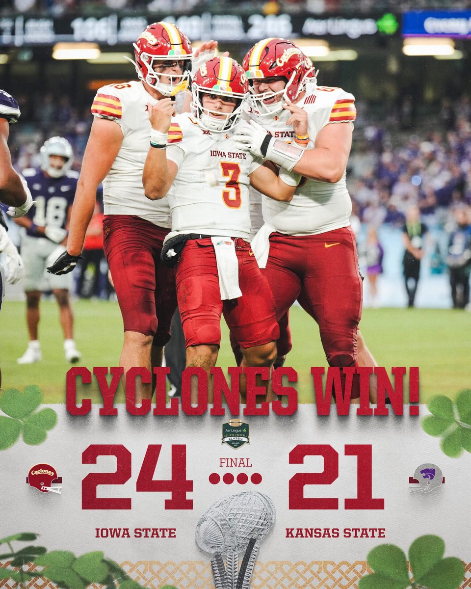 Your Undefeated Cyclones racked up 313 yards of offense in week 0! Which means CKF starts off the season by adding $939.00 to the <a href="/blankchildrens/">Blank Children's</a> Hospital donation fund for the end of the season! ❤️ #FTK