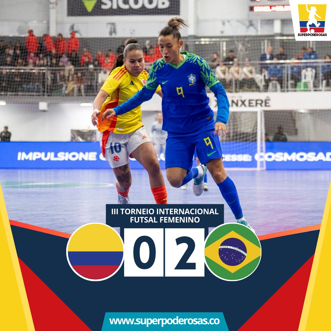 Superpoderosas 🇨🇴⚽️ (@_superpoderosas) on Twitter photo Colombia 🇨🇴 cayó 2-0 🆚️ Brasil 🇧🇷 y obtuvo el segundo lugar del III Torneio Internacional de Futsal Femenino ⚽️🏆 disputado en territorio carioca.
🔥El cuadro cafetero dejó grandes impresiones en el certamen, demostrando un gran crecimiento en la disciplina.
📸 <a href="/CBF_Futsal/">CBF_futsal</a> Colombia 🇨🇴 cayó 2-0 🆚️ Brasil 🇧🇷 y obtuvo el segundo lugar del III Torneio Internacional de Futsal Femenino ⚽️🏆 disputado en territorio carioca.
🔥El cuadro cafetero dejó grandes impresiones en el certamen, demostrando un gran crecimiento en la disciplina.
📸 <a href="/CBF_Futsal/">CBF_futsal</a>