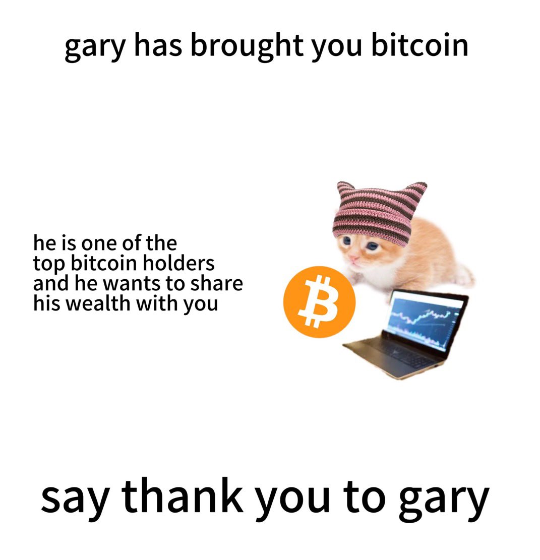 All you have to do is say thank you to gary