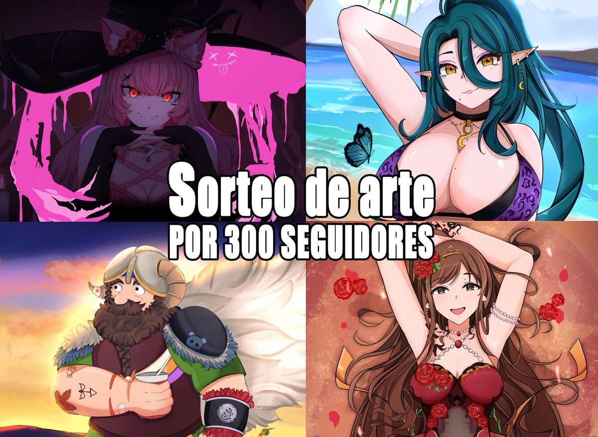 🎨SORTEO DE ARTE📷
En agradecimiento a los 300 seguidores voy a estar sorteando 2 ilustraciones 
1 Half body
1 Full body   
Requisitos:  
📸❤️ Dar like yRT al post
💬Comentar una referencia del personaje
El ganador se va a anunciar el día 7 de septiembre