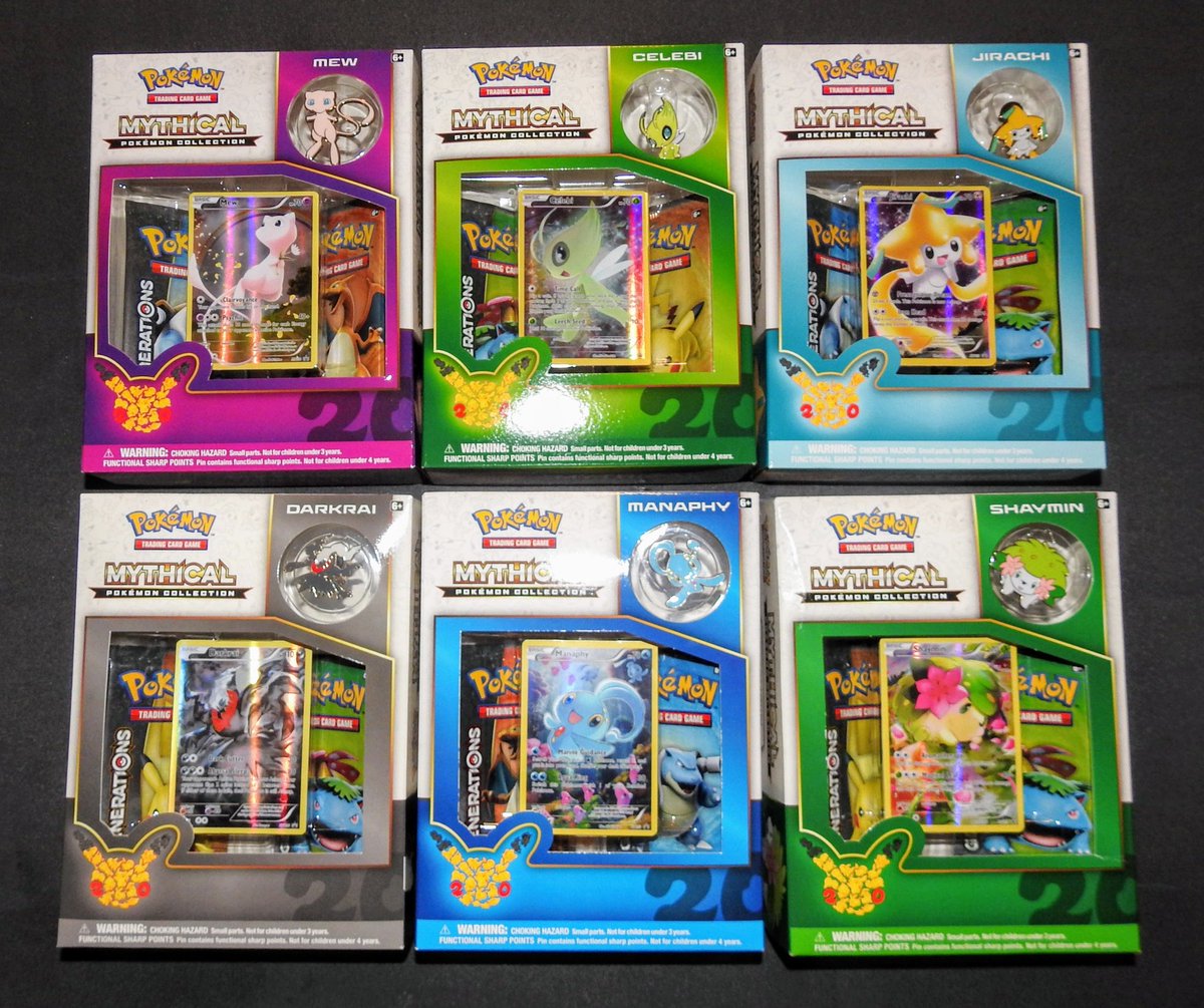 Dinjo & Dook (@dinjodook) on Twitter photo Lot of 6 Generations Mythical Pokemon Collection Boxes!
$2250 OBO shipped with tracking and full insurance.
<a href="/BUYSELLTRADETCG/">BUY/SELL/TRADE TCG</a> <a href="/CardboardBanger/">💥 Cardboard Bangerz 💥</a> <a href="/TattooedBST/">TattooedBST</a> Lot of 6 Generations Mythical Pokemon Collection Boxes!
$2250 OBO shipped with tracking and full insurance.
<a href="/BUYSELLTRADETCG/">BUY/SELL/TRADE TCG</a> <a href="/CardboardBanger/">💥 Cardboard Bangerz 💥</a> <a href="/TattooedBST/">TattooedBST</a>