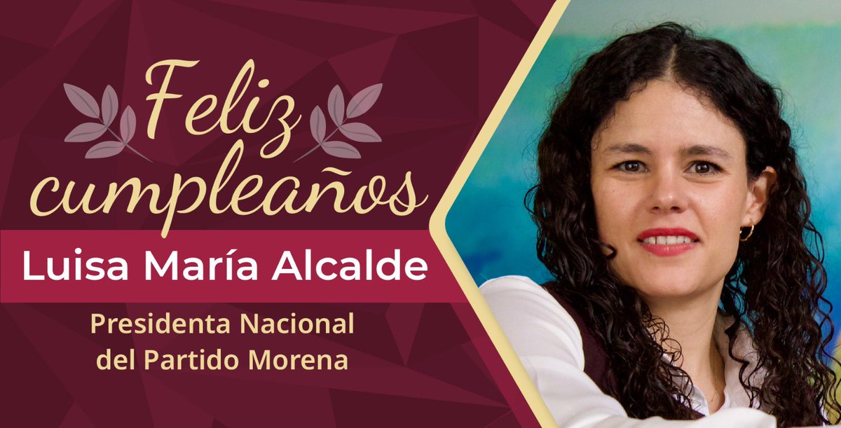 Rosa Icela Rodríguez Velázquez (@rosaicela_) on Twitter photo Muchas felicidades por tu cumpleaños, querida <a href="/LuisaAlcalde/">Luisa Alcalde</a>. Que este día esté lleno de muchas alegrías. ¡Te envío un gran abrazo! Muchas felicidades por tu cumpleaños, querida <a href="/LuisaAlcalde/">Luisa Alcalde</a>. Que este día esté lleno de muchas alegrías. ¡Te envío un gran abrazo!