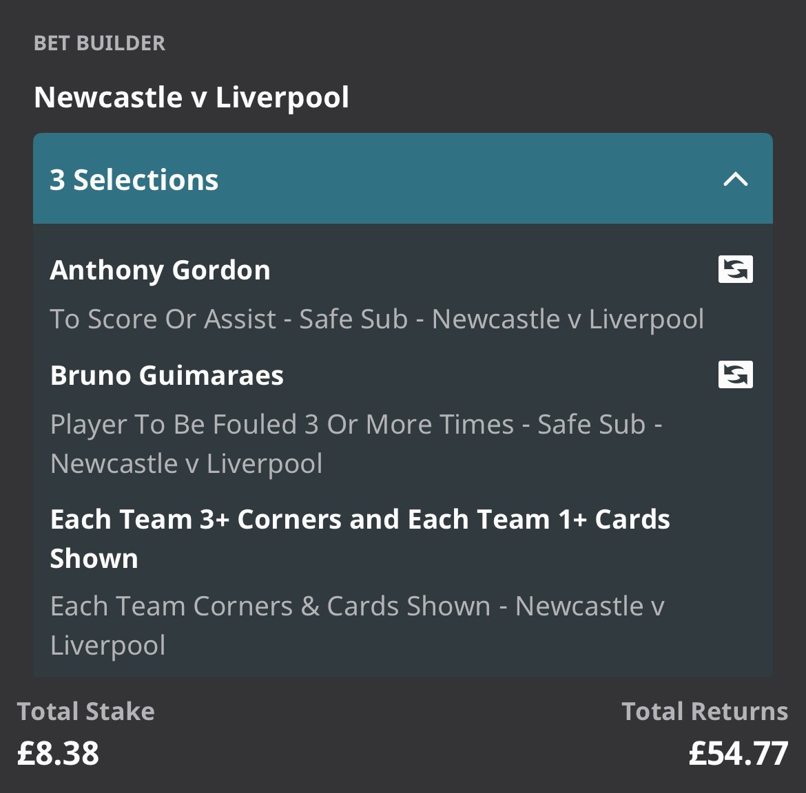 🤑 GIVEAWAY TIME!!!

⚽️ NEWCASTLE VS LIVERPOOL

IF THIS BET WINS, £50 TO ONE OF YOU!

👀 YOU MUST BE FOLLOWING US

✅ 1 ENTRY FOR LIKING
✅ 1 ENTRY FOR RETWEETING
✅ 1 ENTRY FOR COMMENTING

❤️ GOOD LUCK!!!

(P.S. This bet won in this exact fixture last season👀)