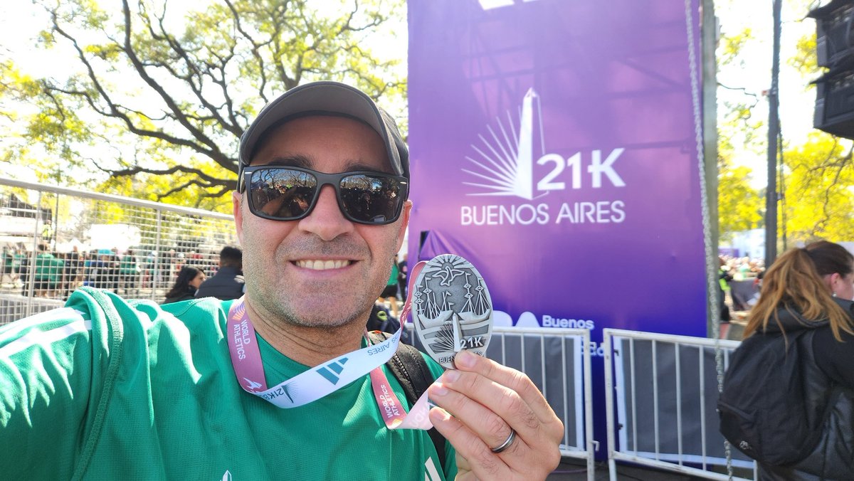 Llegue, costo pero Llegue a pesar de las lesiones.. #21KBuenosAires #21KBsAs