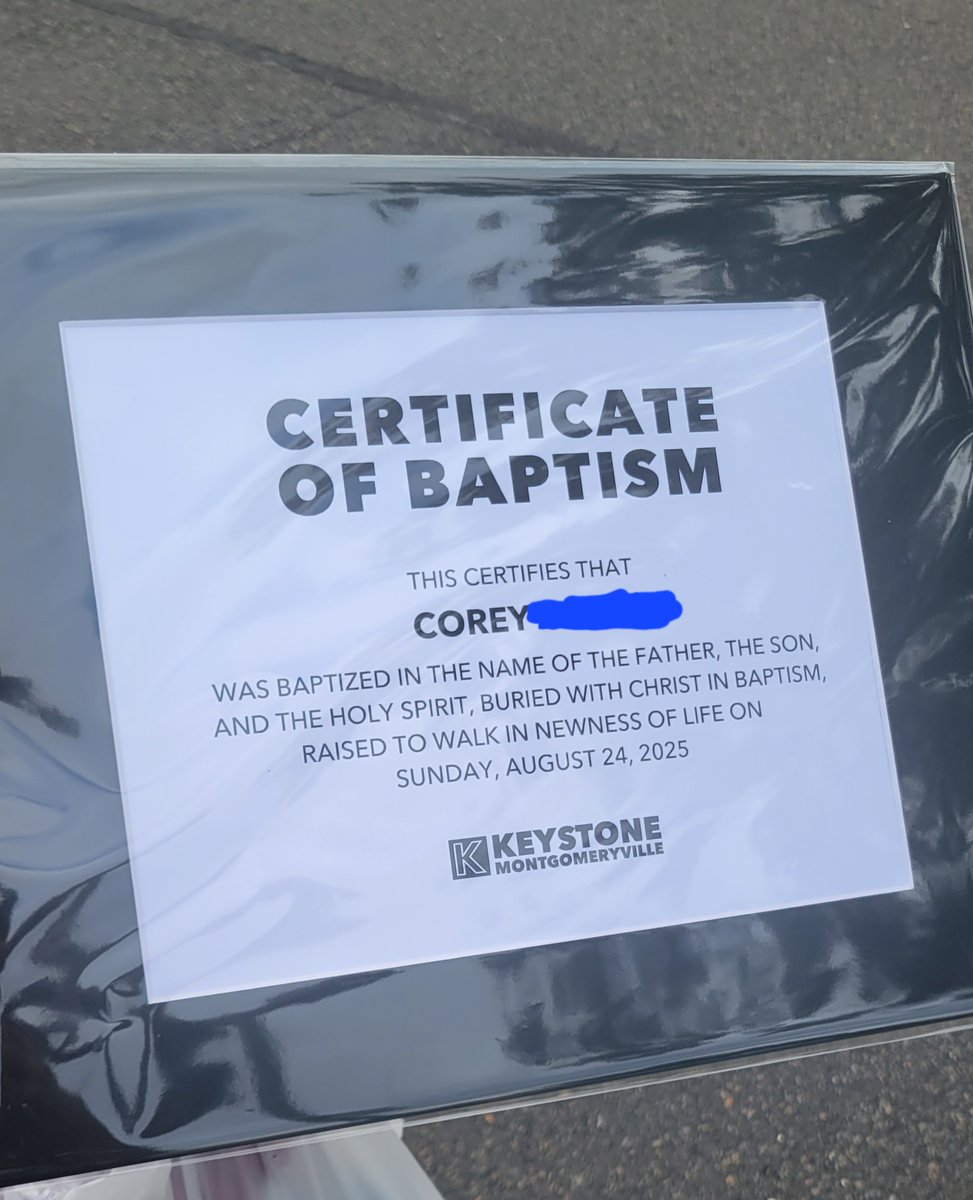 8/24/25... My soul was baptized  in the name of Jesus Christ! Amen to the most important day of my life officially dedicating the rest of my life to my fate! ✝️