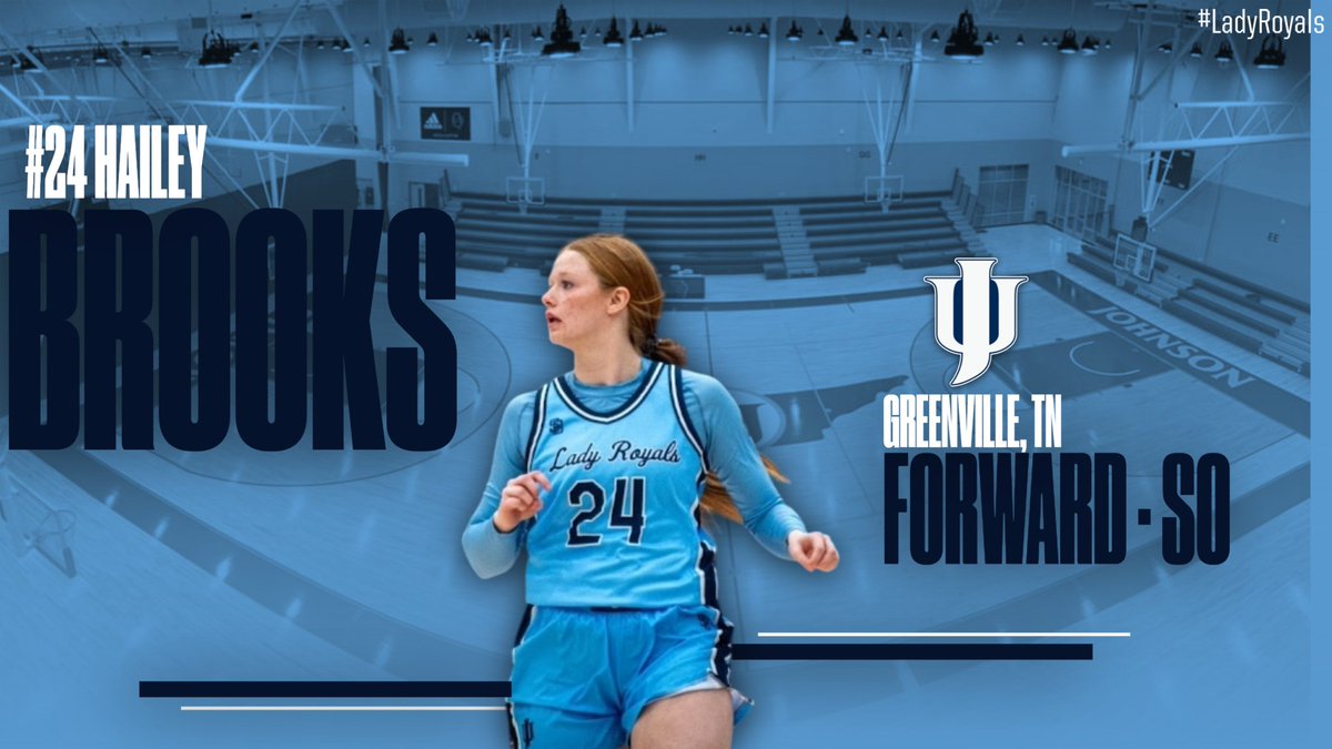 Johnson University Women’s Basketball (@jutnwbb) on Twitter photo Next up in our #MeetTheLadyRoyals series is returning Soph #24 Hailey Brooks. Hailey's a 5'9" Forward from Greenville, TN, who played at South Greene HS. She played a key role last season & were looking forward to her expanded role this coming season. Go show Hailey some love! Next up in our #MeetTheLadyRoyals series is returning Soph #24 Hailey Brooks. Hailey's a 5'9" Forward from Greenville, TN, who played at South Greene HS. She played a key role last season & were looking forward to her expanded role this coming season. Go show Hailey some love!