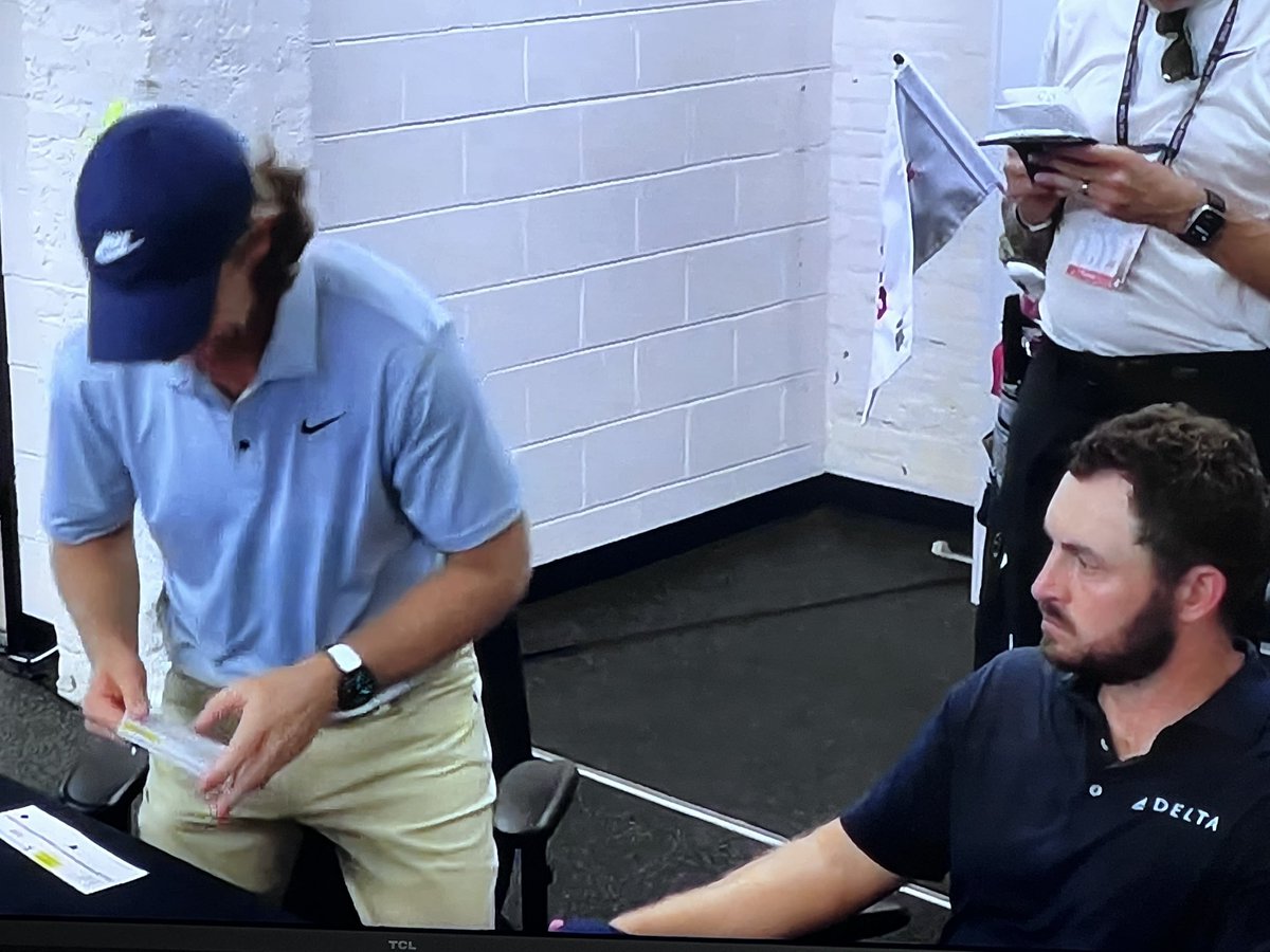The positively miserable look on Patrick Cantlay’s face makes the whole afternoon worthwhile.

Such an insufferable human being.

Hope Tommy takes as long going over the scorecard as Cantlay did standing over each shot.

#TourChampionship