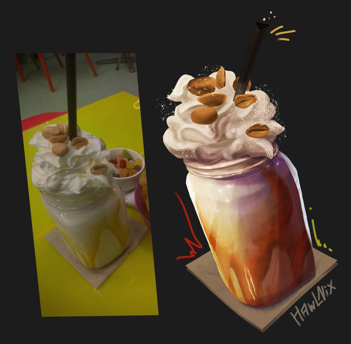 HawlNix's tweet image. Milkshake :3 🧋

#PropDesign #Procreate