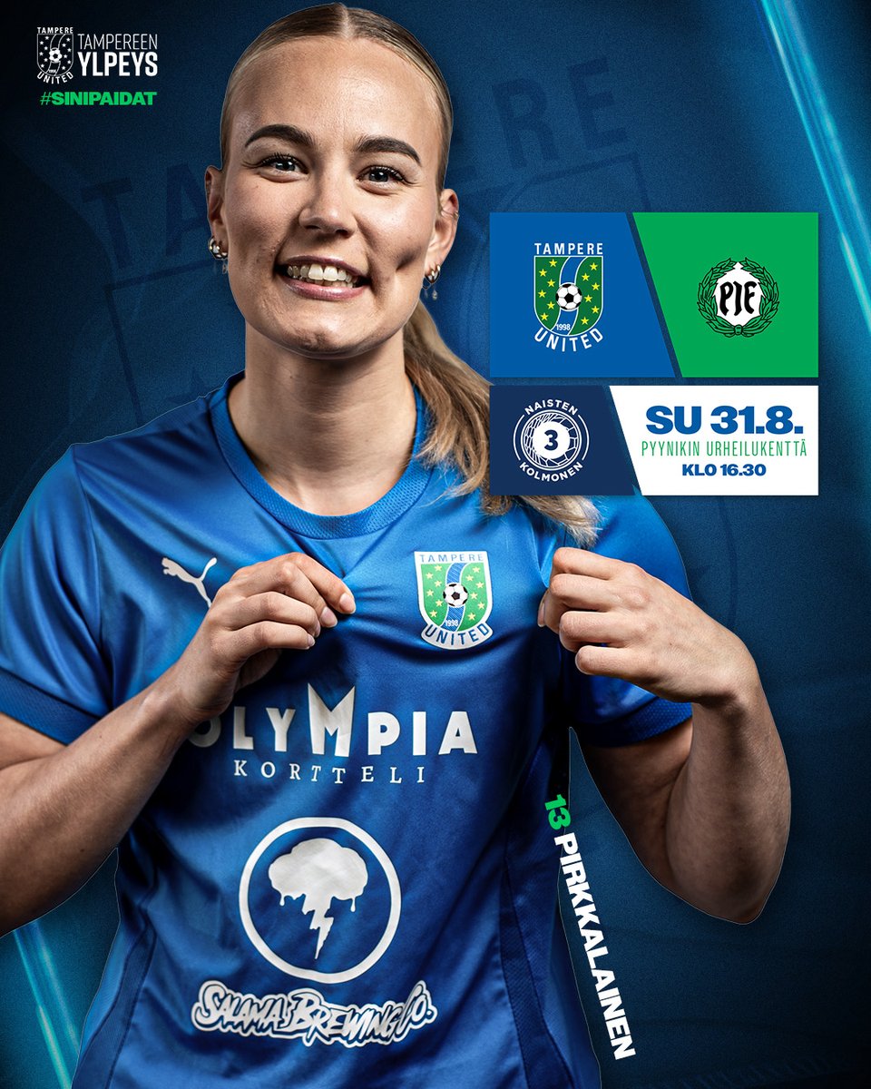 Naisten edustus pelaa sunnuntaina yhden kauden kovimmista kamppailuista, kun Pyynikille tulee vieraita Paraisilta. Vapaa pääsy!

Aiemmin iltapäivällä klo 14.00 miesten kakkosjoukkue jatkaa omaa Kolmosen kärkitaisteluaan Tervakosken Padon vieraillessa.

#sinipaidat #tamunaiset