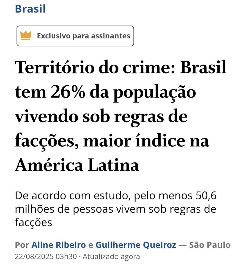 Segurança pública é a pedra no sapato da esquerda.  A esquerda é conivente com o crime e o povo percebe isso dia após dia.