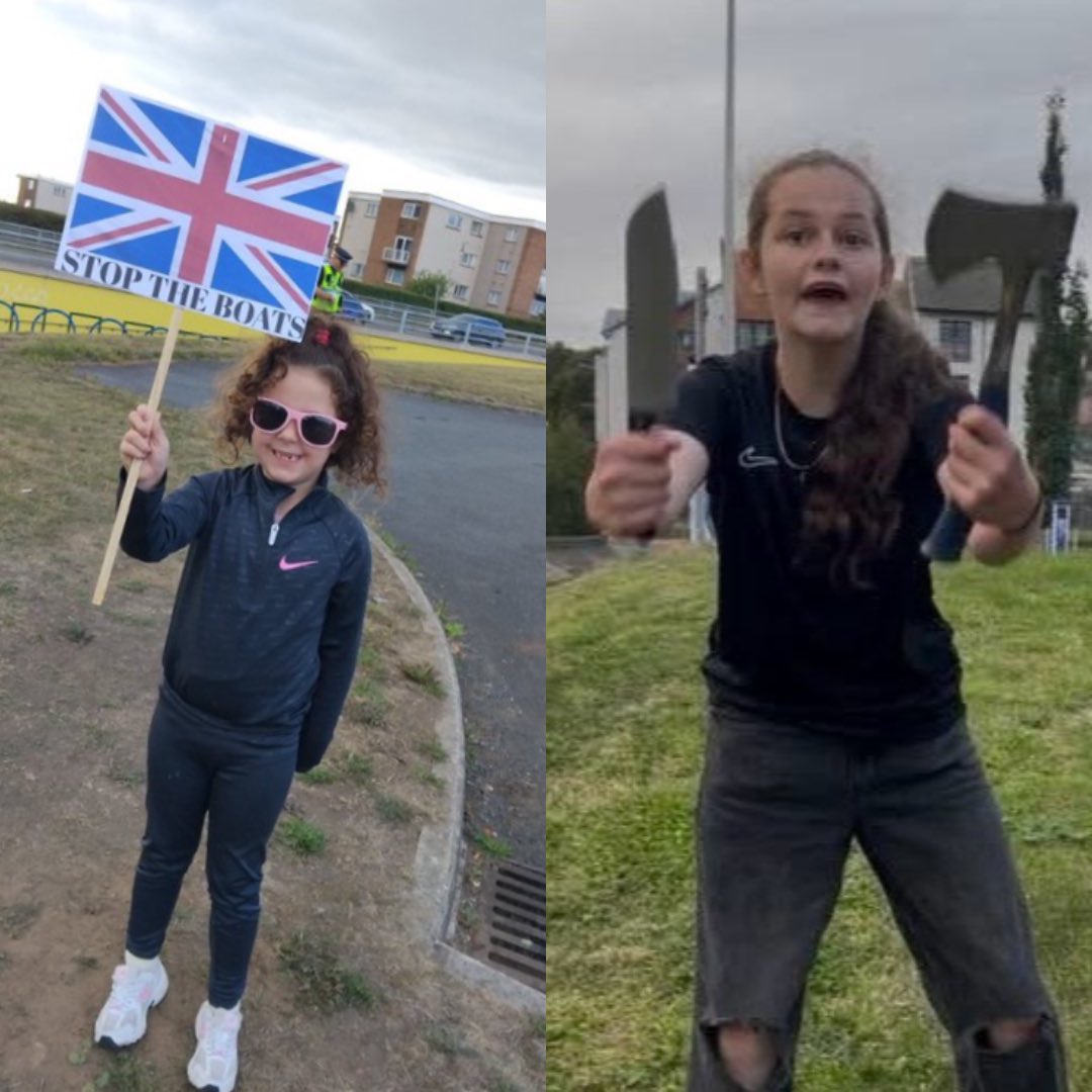 THIS IS BRITAIN UNDER <a href="/Keir_Starmer/">Keir Starmer</a> 

Where little girls beg their Prime Minister, the man chiefly charged with their safety, to protect them from danger.

But instead have to defend themselves with knives and axes then spend the night in a police cell.

Is this really REAL?

🇬🇧