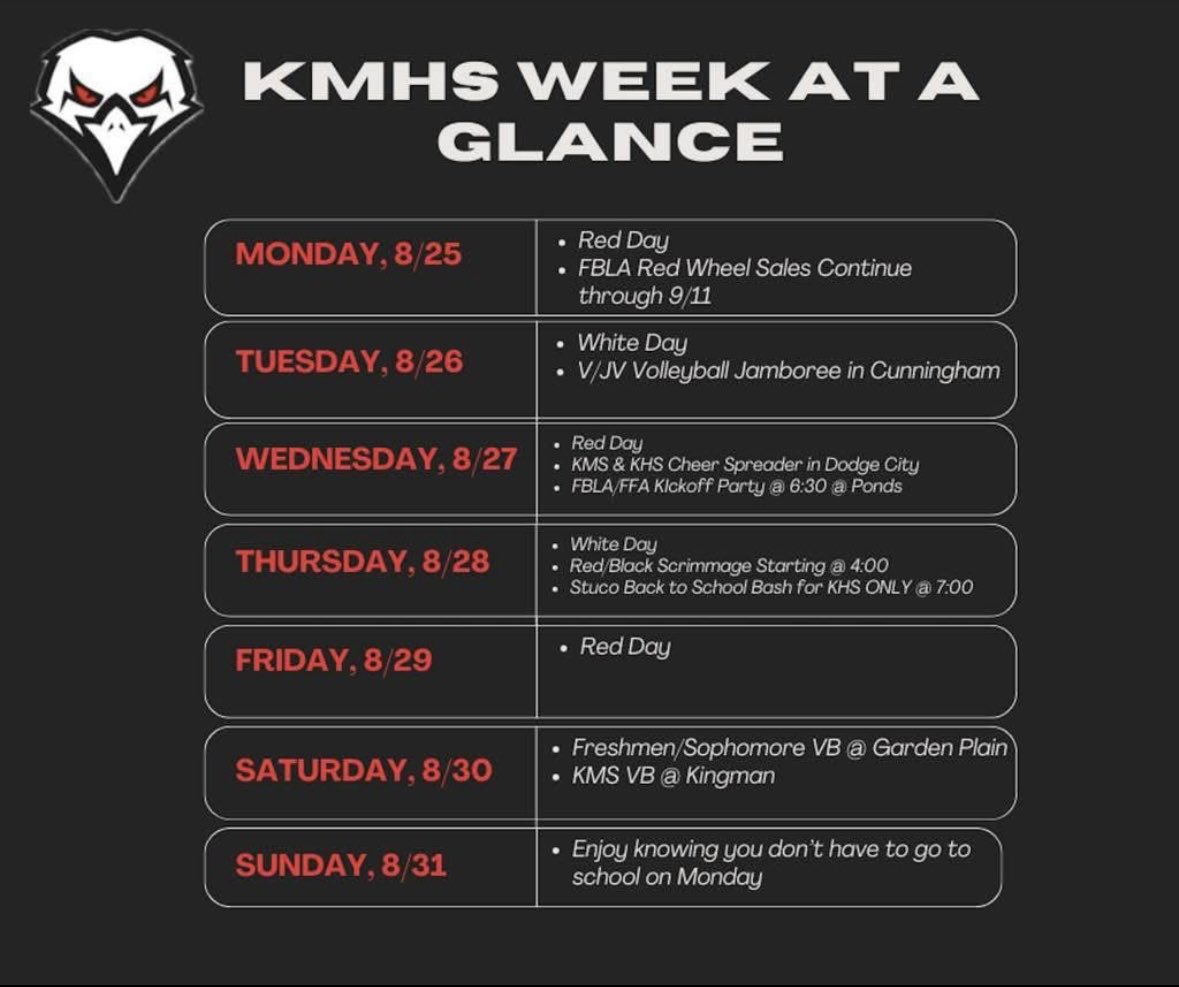 This week at KMHS