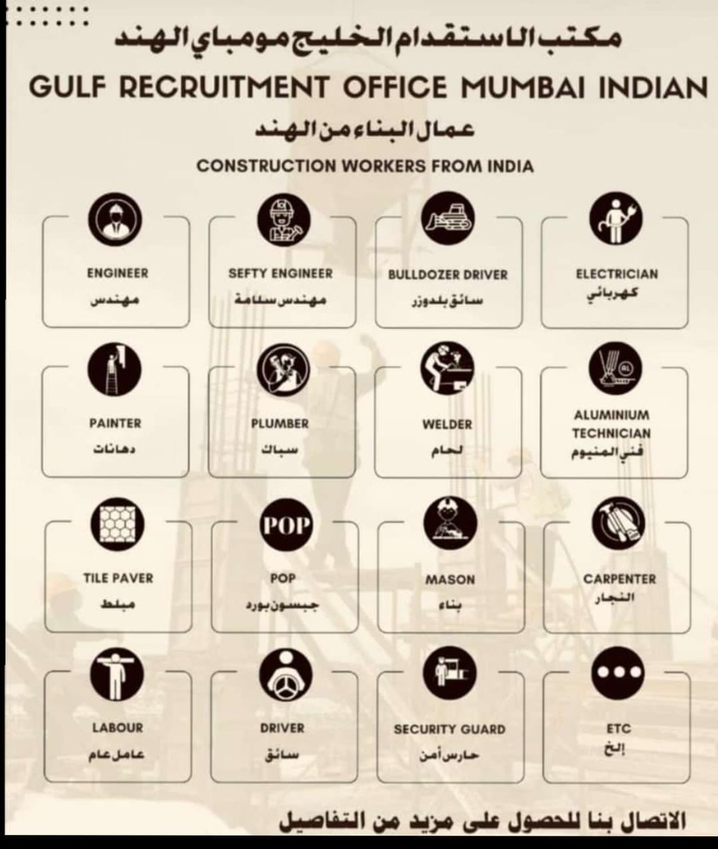 اسلام عليكم ورحمه الله وبركاته 
كيف الحال أخي العزيز 

أنا مكتب استقدام الهند مومباي 
أنت ابغا عامل في شغل ؟
Wa.me/917355973327