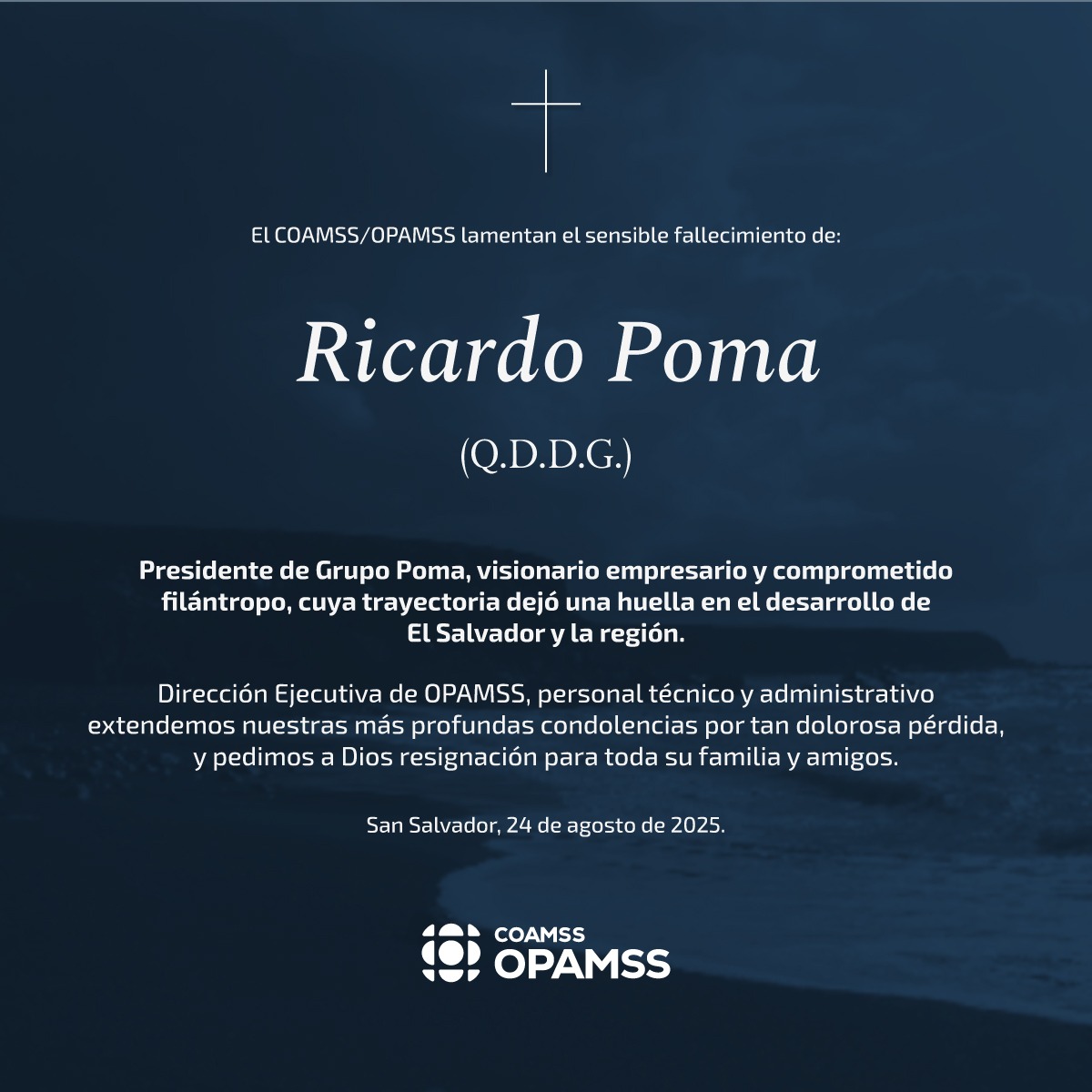 Nuestro más sentido pésame.