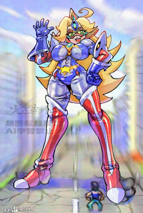 仮面アメリカ姐さん、巨大化変身して、ウルトラマンと共闘してくれたら熱い! #仮面アメリカ