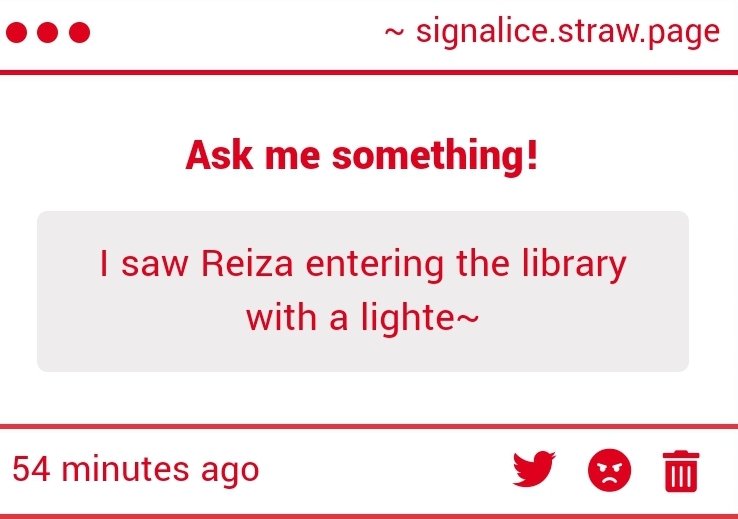 Who's constantly snitching on Reiza..? She's like the only Storch here that doesn't usually cause trouble..