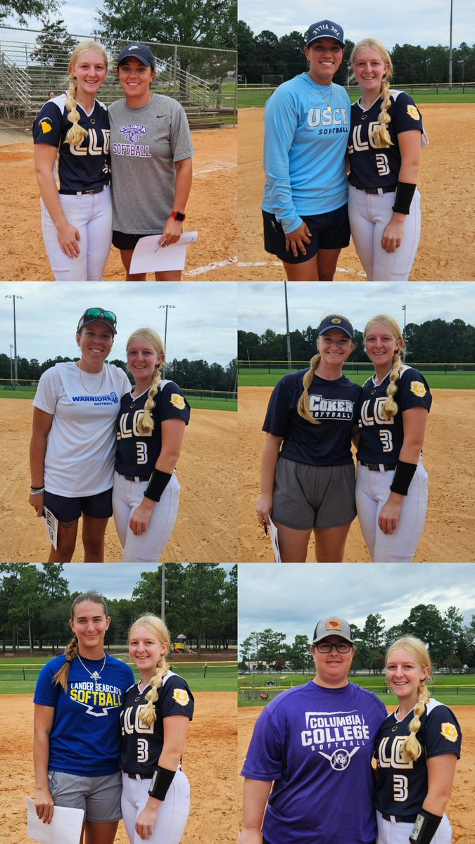 Natalie_Farlow's tweet photo. Huge thanks to all the coaches who came out and for your feedback this weekend! I had 11Ks and 0BBs with a 0.00 ERA and 73% strikes in the circle and batted a .500 with 2 doubles and 7 QABs. Greatful for the opportunity to play in the uncommited game as well
@llgfarlow 
@Org_LLG https://t.co/N3776VM0YR