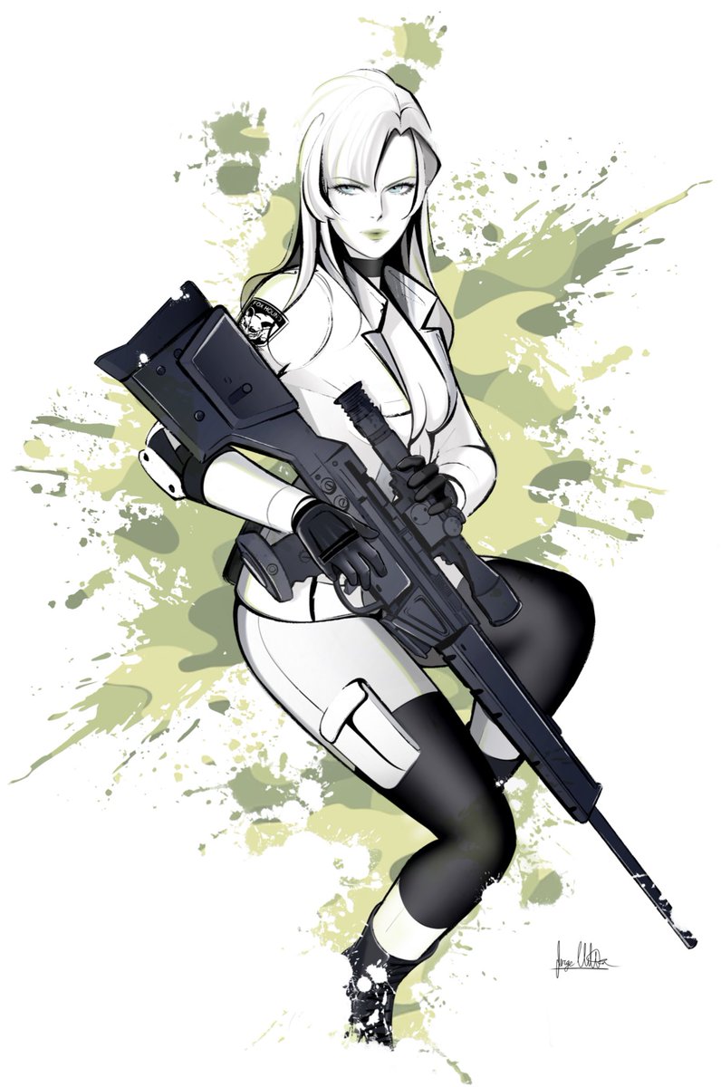 Sniper wolf art. Tried something new for this one. Hoping we eventually get a metal gear solid 1 remake