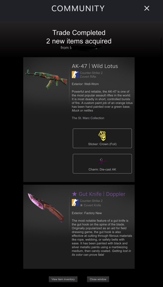 Vivaaaaa Wild lotussss🥳

Always looking to buy more CS2 skins

Crypto/paypal and revolut 

Dm me✉️