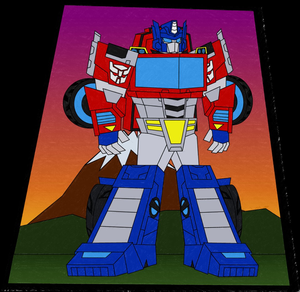 Made some improvements to my #TransformersNitro Cyberworld Optimus model ^^