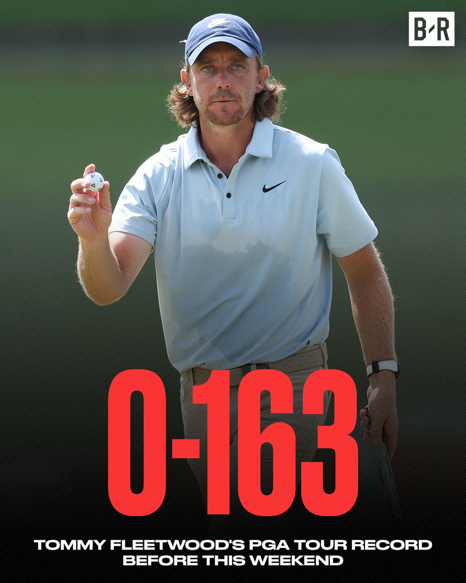 BleacherReport's tweet photo. Tommy Fleetwood's PGA tour record BEFORE this weekend 😳

He is now a FedEx Cup champion 🏆🙌 https://t.co/6dT7dhlJQG