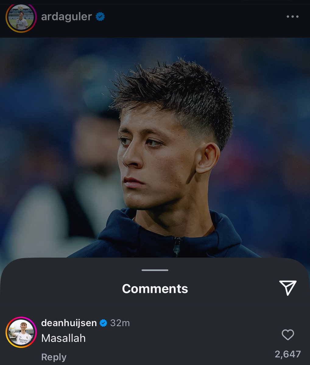 Dean Huijsen replies to Arda Güler 🤍